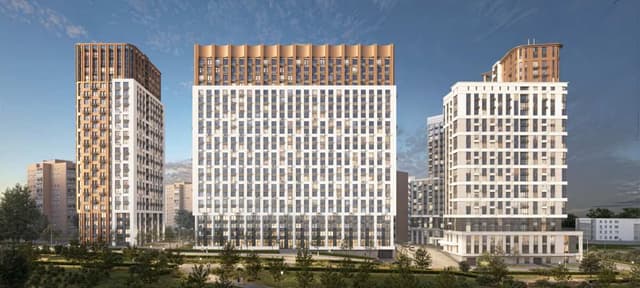 ЖК «Дом на Набережной» - 1-комнатная квартира, 47.53 м², 11 этаж