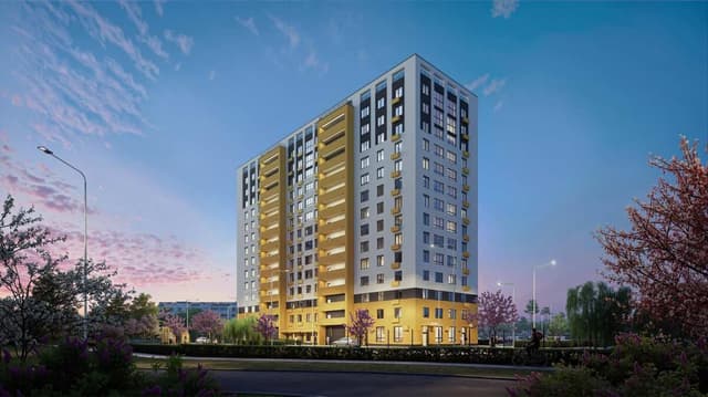 ЖК «Подкова. Дом на Цветочной» - 1-комнатная квартира, 41.9 м², 2 этаж