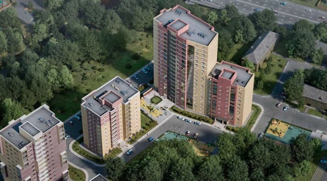 ЖК «Подкова на Ванеева» - 2-комнатная квартира, 72.23 м², 1 этаж