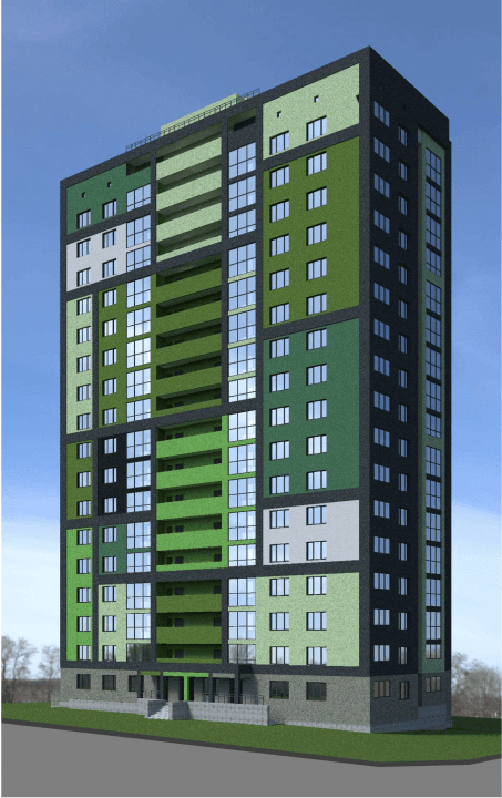 ЖК «Подкова на Родионова» - 2-комнатная квартира, 80.1 м², 1 этаж