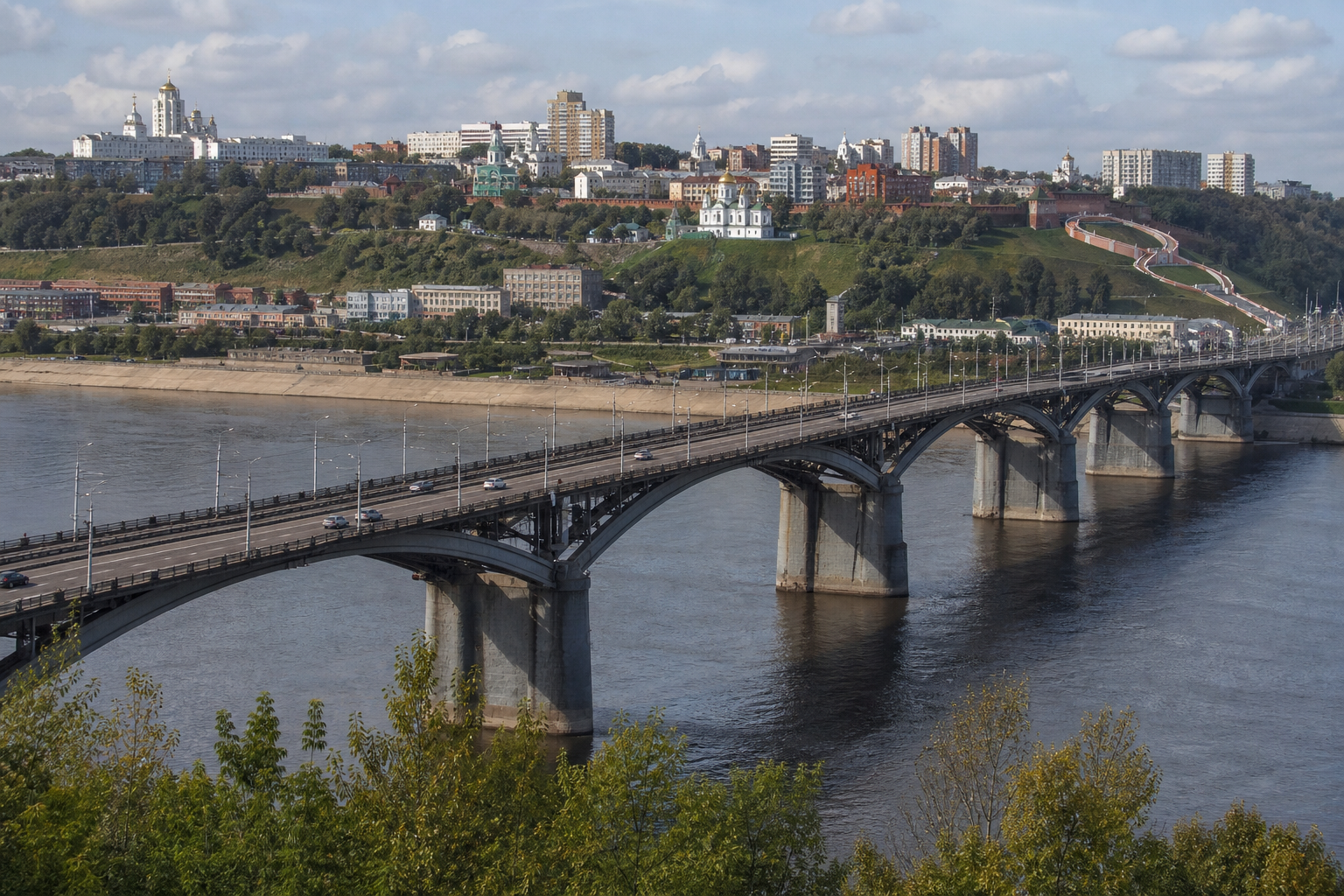 Мостовой каркас: Молитовский, Канавинский, метромост